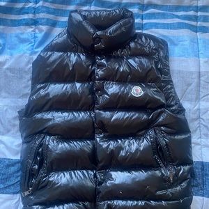 Mens Black Moncler Down Vest